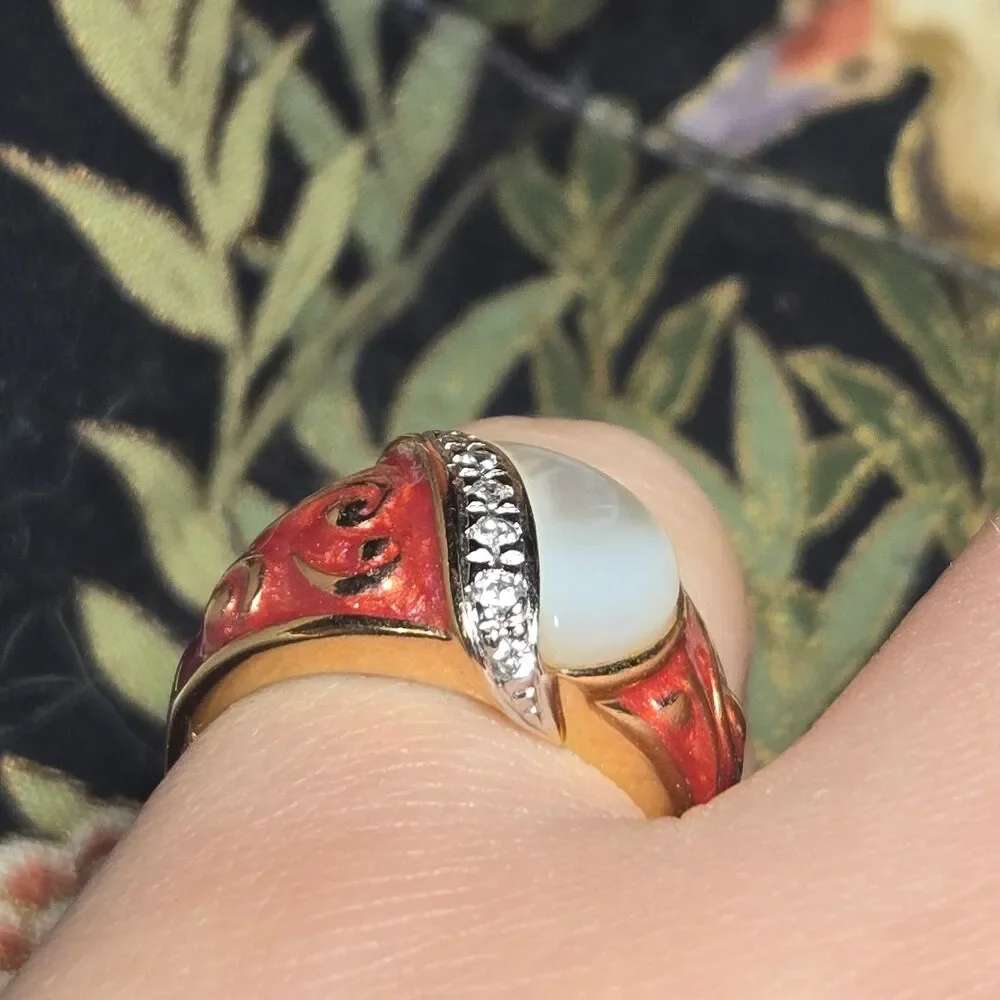Vintage sterling silver ring sz 8